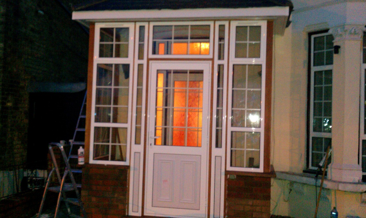 uPVC porch with Georgian bar glazing installed in Kentish Town